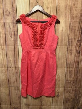 Taylor size 4 pink Linen dress
